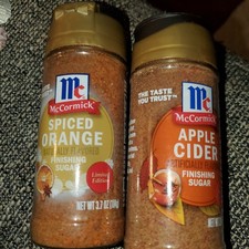 Azúcar de acabado Mccormick, juego de 2, naranja especia, sidra de manzana, sellado