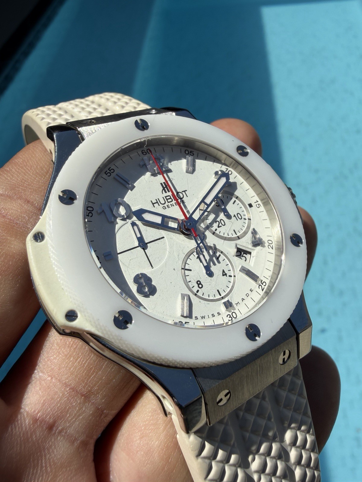 Hublot Big Bang St. Moritz Ref. 301.SE.230.RW White Dial Ceramic Chrono 44mm image 2