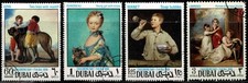 Dubai 1968 Children's Day - Paintings - Complete Set Of Four Stamps - MLH/CTO