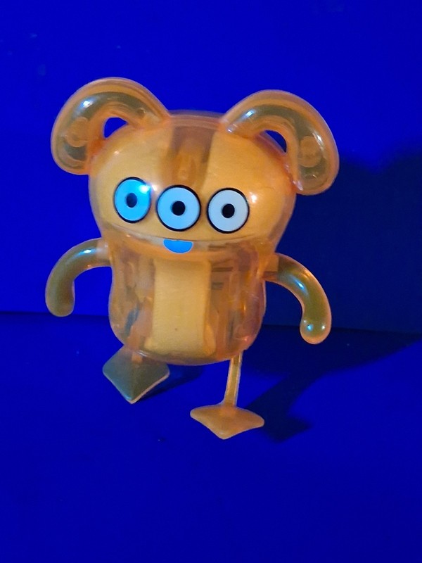 Vintage Uglydoll Orange Peaco Wind Up Windup Toys Works Great