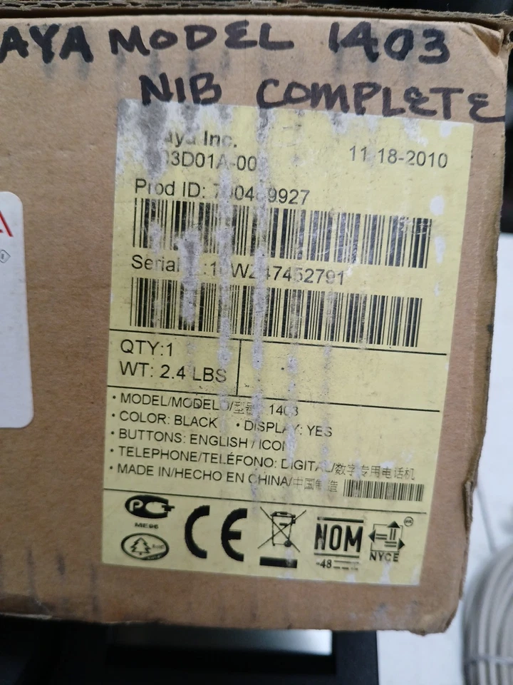 Avaya 1403 IP Office Digital Display Phone Black 700469927 1403D01A-003 - ECS - Image 4 of 4