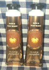 2-Pack ALL NEW Glazed Pumpkin Hand Creams 1 oz Bath & Body Works