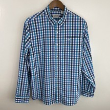 Dockers Shirt Mens Large Multicolor Check Long Sleeve Button Down Outdoor