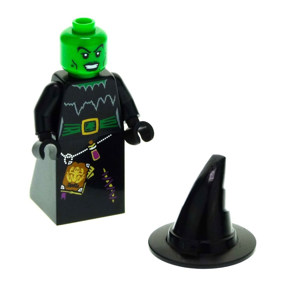 1x LEGO Minifigures Series 2 With Hat Black Head Green 8684 col02-4 90460 col020