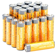 Power Moves Only | Amazon Basics AA 1.5V Alkaline Batteries – 10-Year Charge C