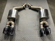 13-16 BMW F10 M5 AWE Tuning Touring Edition Axle-Back Exhaust Black Tips Used