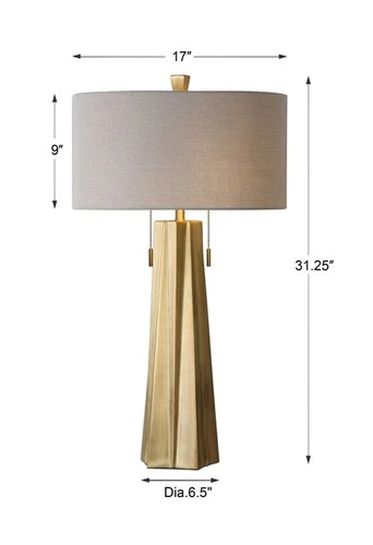 Maris - Large 2 Light Table Lamp 31.25 Inches Tall and 17 Inches Wide Lamps - Picture 3 of 9