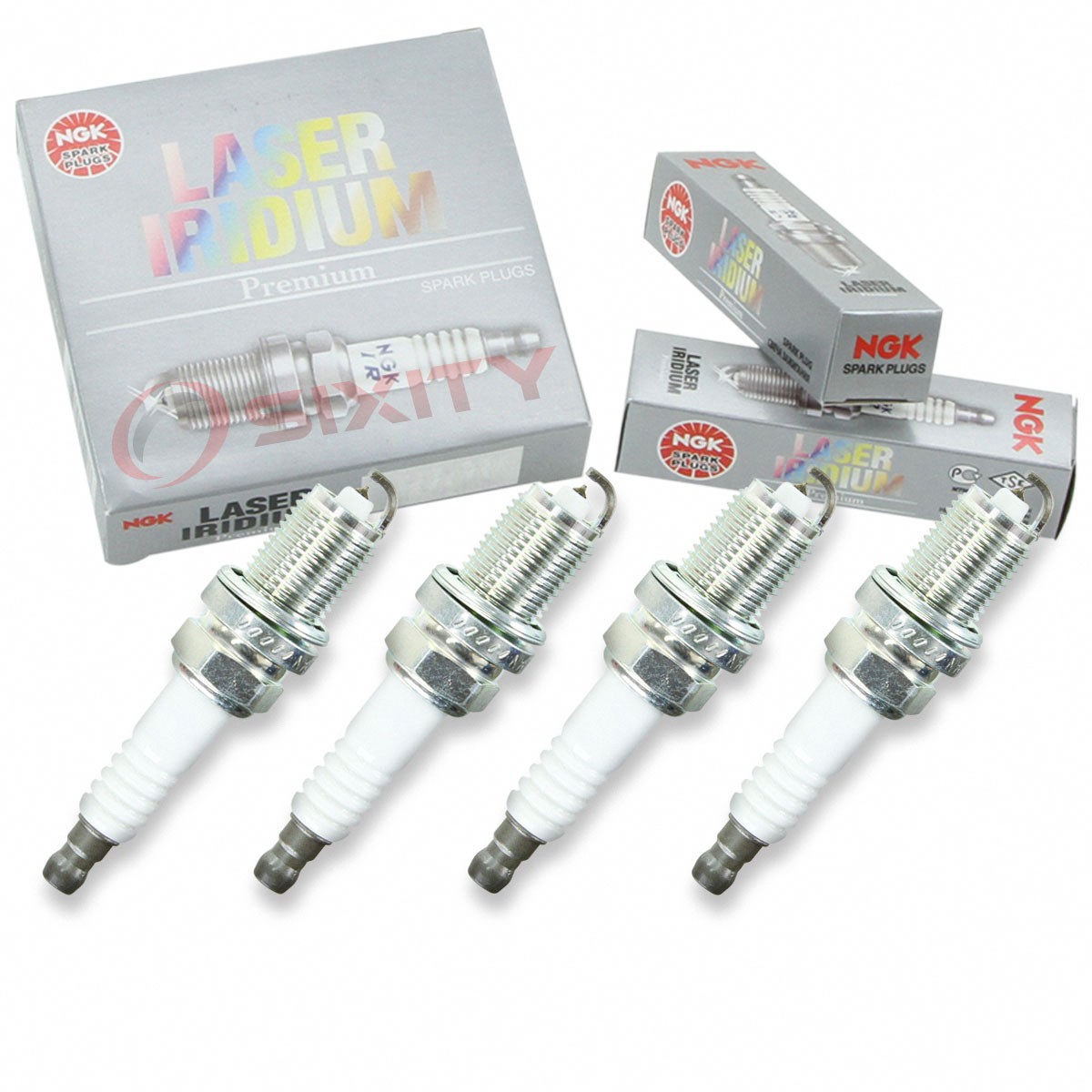 4 - NGK Laser Iridium Spark Plugs for Toyota OEM Upgrade Set More Power/Mileage