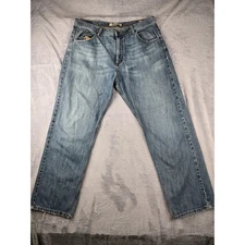 Wrangler Jeans Co Loose Straight Light Wash Denim Mens Size 38x32