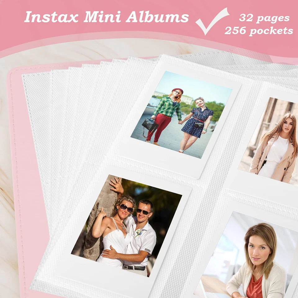 Álbum de fotos 256 bolsillos para Fujifilm Instax Mini LiPlay 12 11 9 8 40 Evo 7S I... Foto 4 de 4