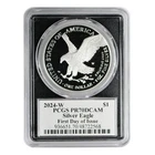 2024-W American Silver Eagle PCGS PR-70 DCAM FDOI Emily Damstra Signed