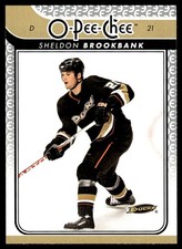 2009-10 O-Pee-Chee #725 Sheldon Brookbank Anaheim Ducks Hockey Card