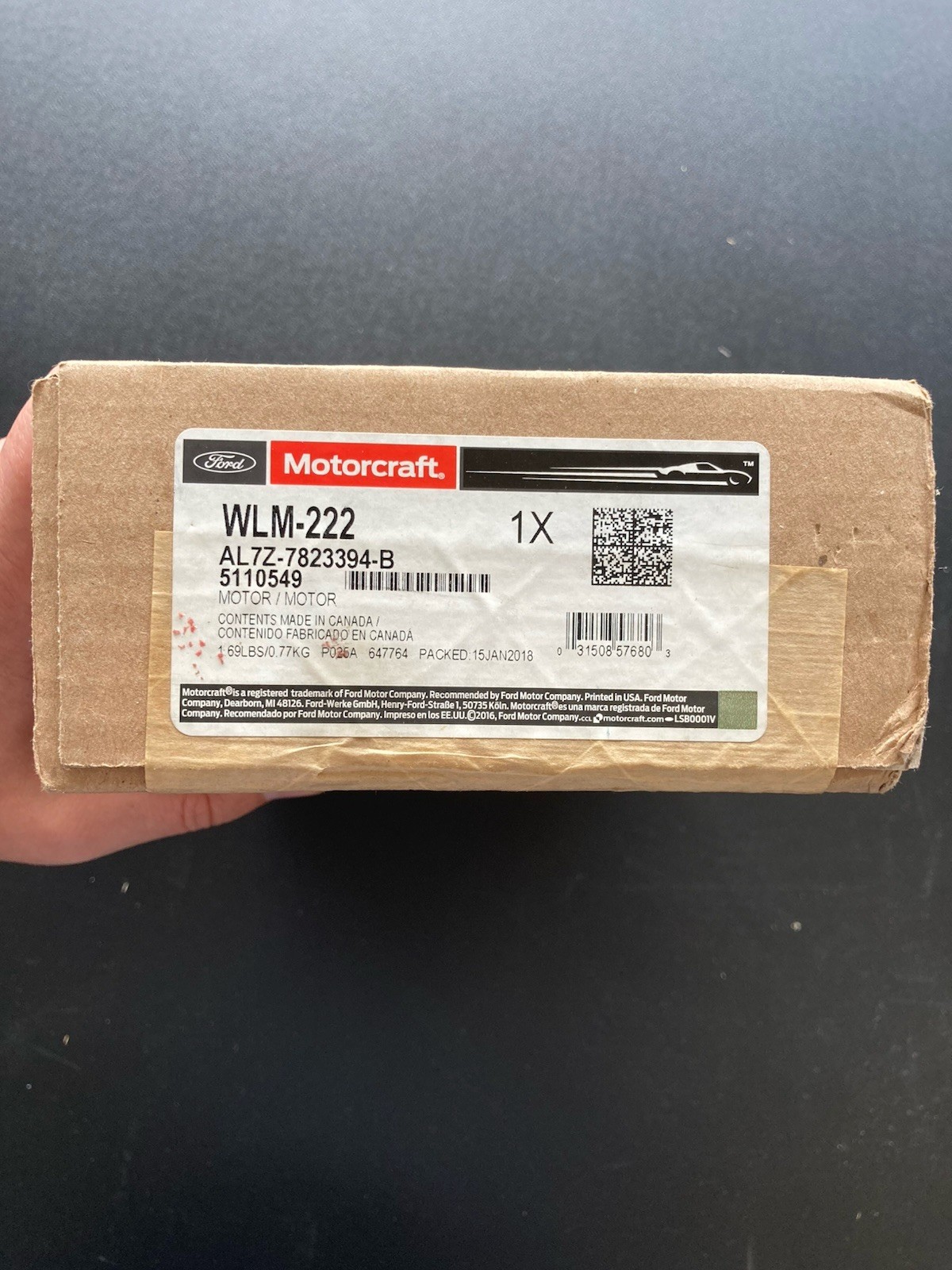 Power Window Motor Motorcraft AL7Z-7823394-B