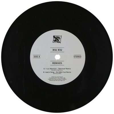 Xiu Xiu I luv AbortionDeerhoof Remix bw Joeys Song Kid 606 remix Vinyl
