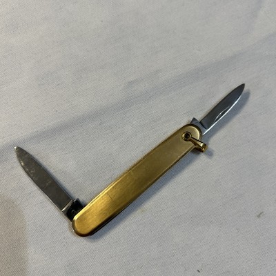Vintage Colibri 2 BLADED 12K gf POCKET KNIFE (great for pw chain