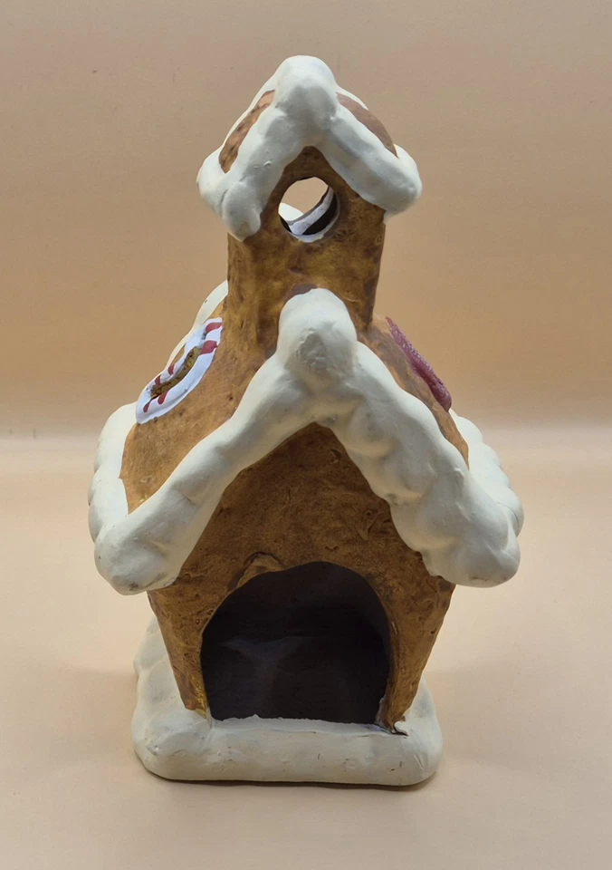 Ceramic Gingerbread House LED Tea Light Holder - Image 3 of 3