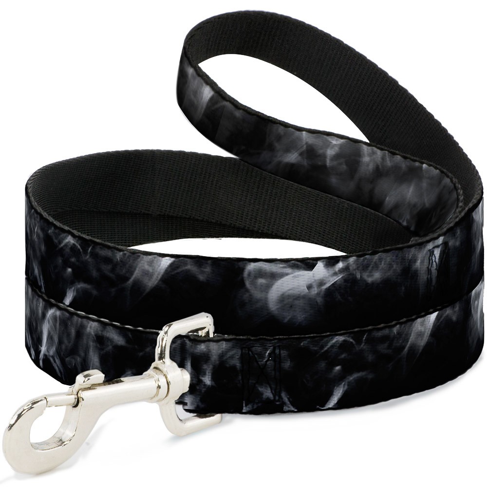 Dog Leash Smoke Black Grays Narrow 0.5 Inch