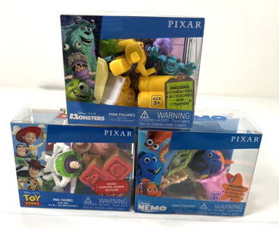NEW! Disney Pixar: Toy Story, Finding Nemo & Monster's Inc. Critter Crate Set!