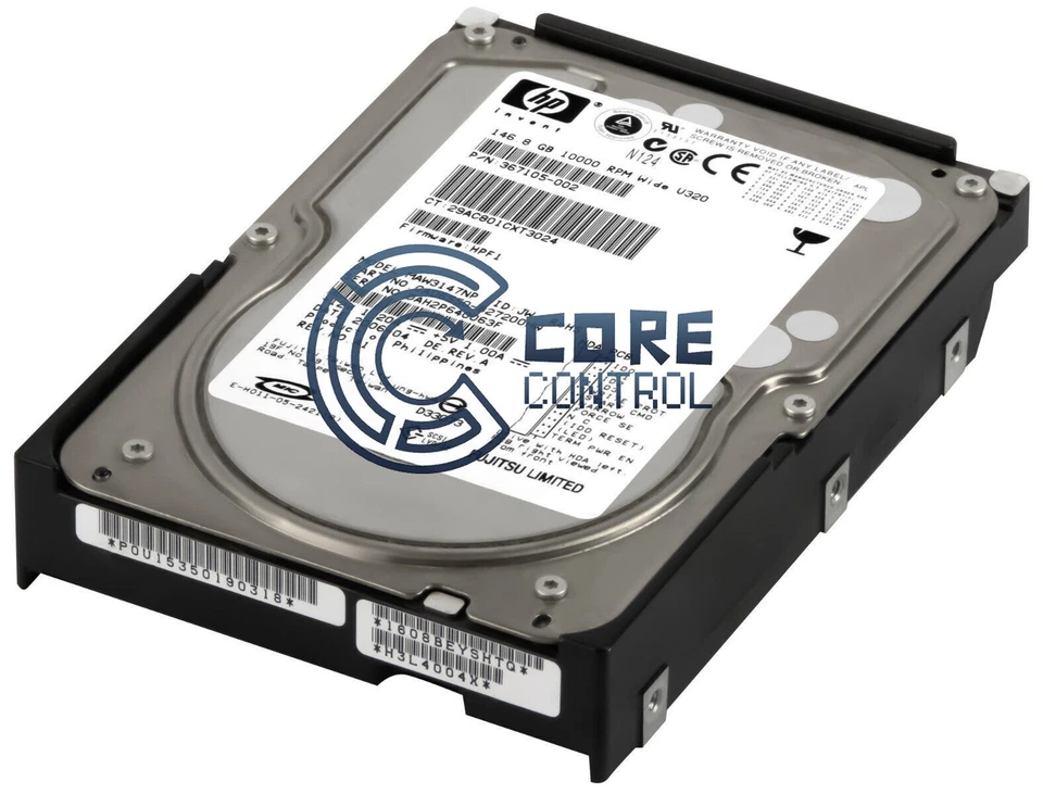 Used 1Pcs HP 367105-002 146.8GB 10K 8MB SCSI U320 3.5'' MAW3147NP - Image 2 of 2