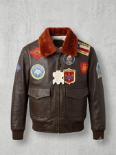 Avirex Flight Leather Jacket Top Gun G-1 Type...