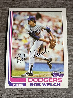 Bob Welch 1982 Topps Dodgers #82  *K544*   Set Break