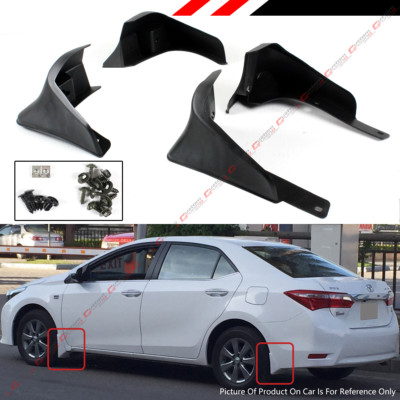 4pcs Front /& Rear Splash Guards Mud Flaps for Toyota Corolla 2014-2017 Sedan