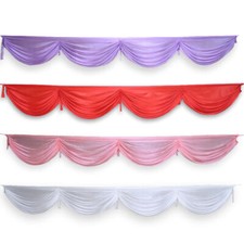 Brand new 3M Silk Satin Wedding Stage Backdrop Party Decor Detachable Swag