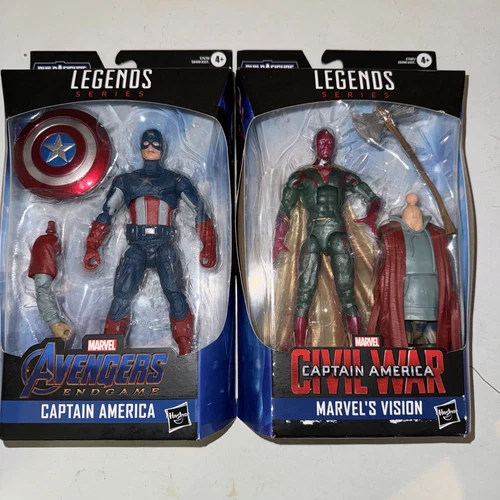 Figura de acción Marvel Legends Vision Capitán América Civil War Bro Thor BAF 6