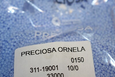 1800St. Rocailles Perlen Preciosa 10/0 Natural Opaque 20g Glasperlen 33000
