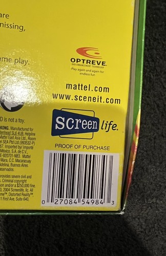 COMPLETE Board Game Mattel Scene It? Jr DVD Game Nostalgia 90’s Kid Trivia - Picture 4 of 6