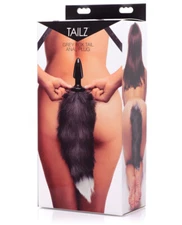 Tailz Grey Fox Tail  Plug