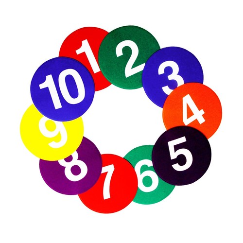 Poly Spots 9 INCH 10PCS Anti-Slip spot Markers Floor Spots Waterproof Flat Fi... - Picture 1 of 8
