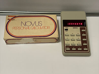 Vintage 70s Novus 850 Personal Calculator With Box Tested | eBay