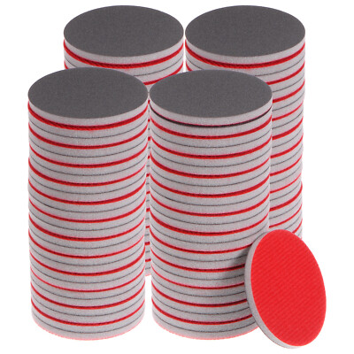 100Stk 800 Grit Schleifen Schwamm 3'' Haken und Schleifen Schwamm Schleifscheibe