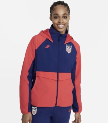 New S Nike Team USA AWF USWNT Woven Hoodie Jacket World Cup CZ4334