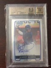 2012 BOWMAN CHROME Draft ALBERT ALMORA AUTO Refractor RC 9.5/10 BGS