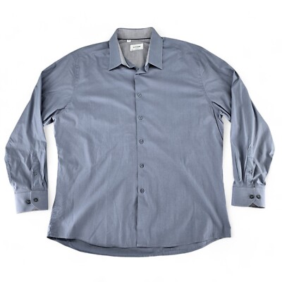 duchamp tailored fit dress shirt Duchamp Shirts | Men's Dress Shirt, Duchamp, L 16.5 /42, Blue & White, Nwt | Color: Blue/White | Size: L 16.5/42