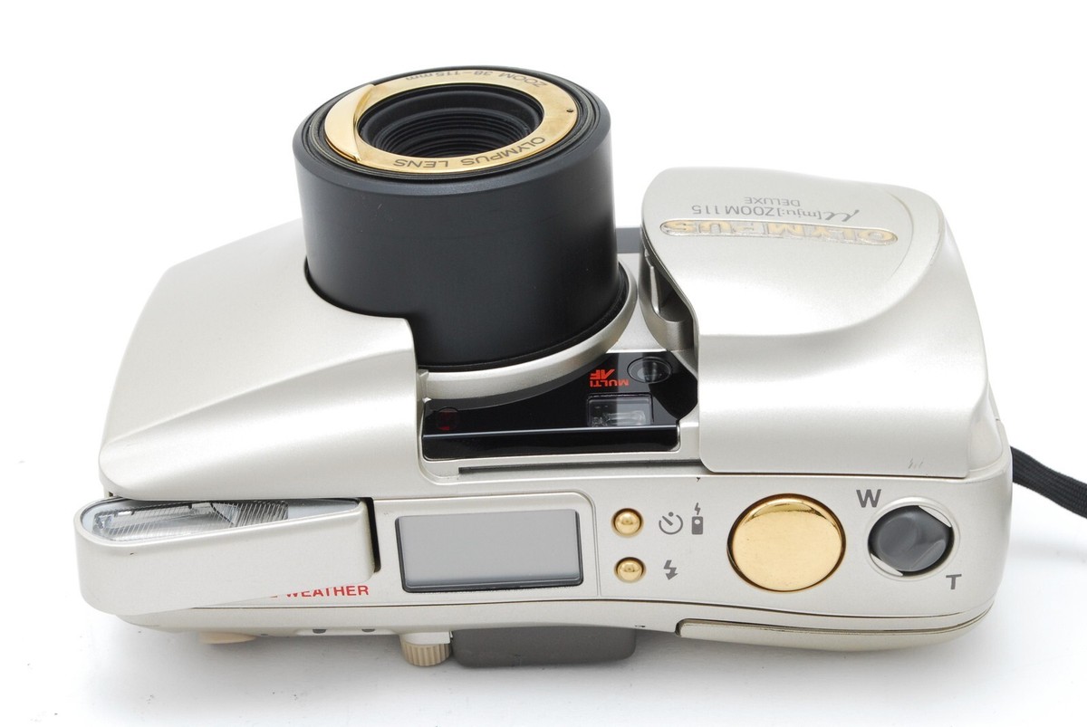 Exc+5 w/St] OLYMPUS μ mju ZOOM 115 DELUXE 35mm Point & Shoot Film