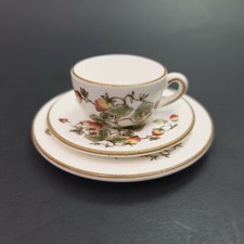 Vintage Coalport Strawberry Bone China Miniature Tea Set England