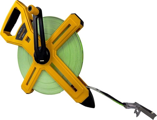6633 Open Reel Fiberglass Tape Measure 300-Feet Yellow - Picture 3 of 4