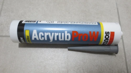 Soudal Acryrub ProW Premium Acryl Fugendichtstoff WEISS 310 mL Anschlussfluge