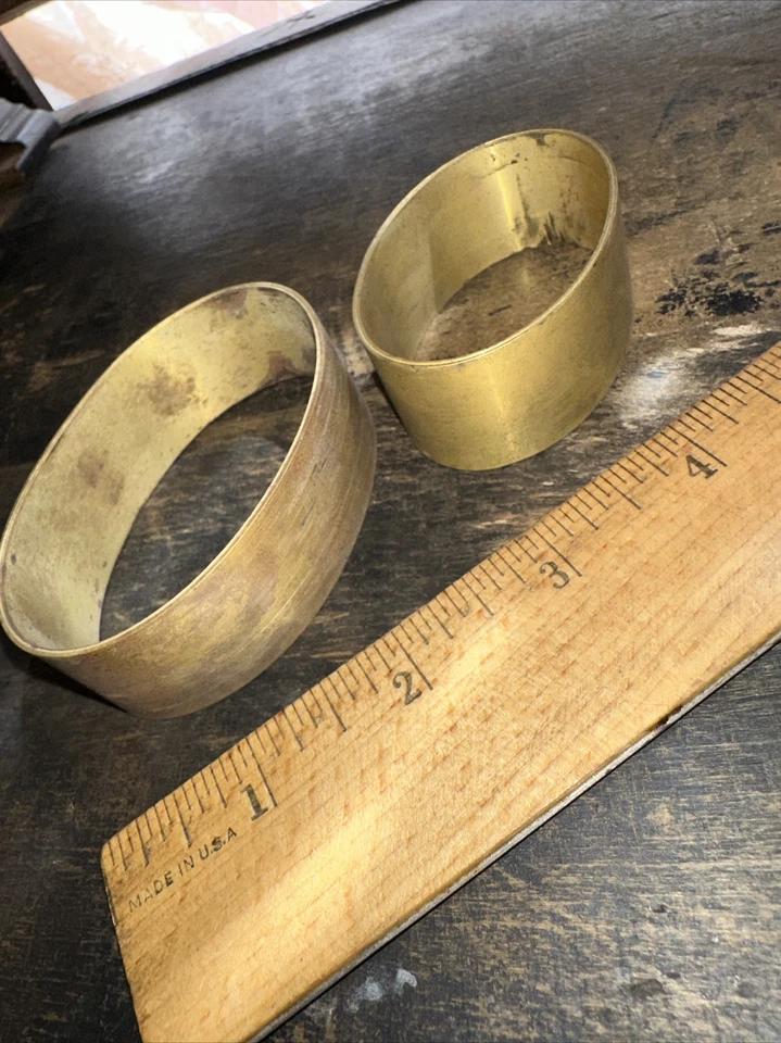 Print Blocks “ 2 Brass Borders, Oval Shape “ Room For Type. - Image 2 of 4