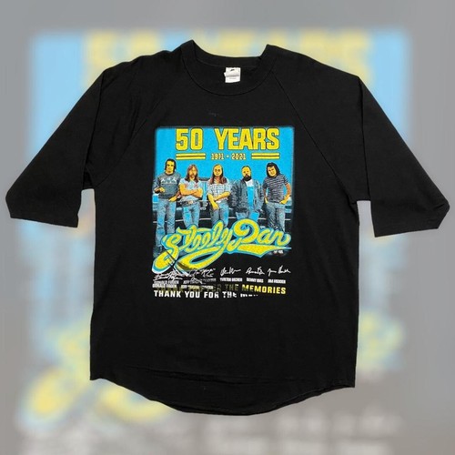 a Steely Dan Band Concert Tour Raglan T Shirt Adult Xl Black Misprint 21 Ebay