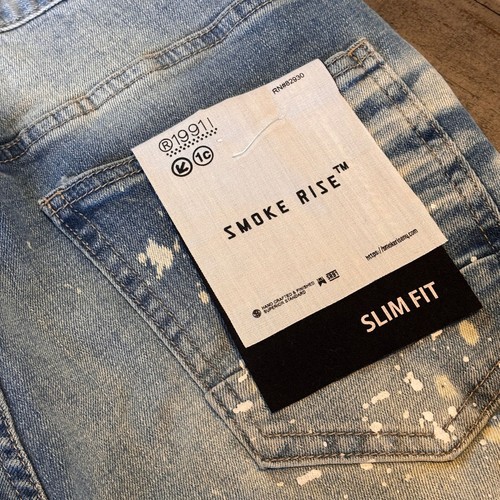 NWT Smoke Rise Utility Cargo Fashion Denim Jeans Mens 31x34 Slim Fit - Picture 4 of 7
