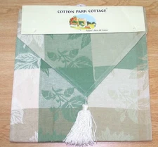 Cotton Park Cottage Table Runner ~ Many Leaves ~ 13" x 72" **NEW**