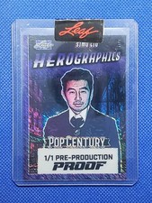 2024 Leaf SIMU LIU Purple Pre-Production Proof card Pop Century #1/1