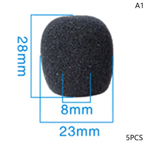 5PCS Microphone Dedicated Set Headset Replacement Foam Earphone Sponge Cover - Afbeelding 12 van 18