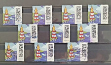 BRD 2022: 10 x Welt der Briefe - Leuchtturmfeder 275 Ct. sk MiNr 3668 gestempelt