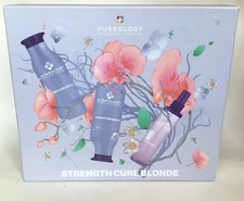 NEW PUREOLOGY Strength Cure Blonde Shampoo/Conditioner/Leave In Spray 3 Pc. Set