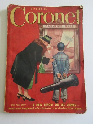 Coronet Oct 1947, New Report On Sex Crimes, Tree Pictorial